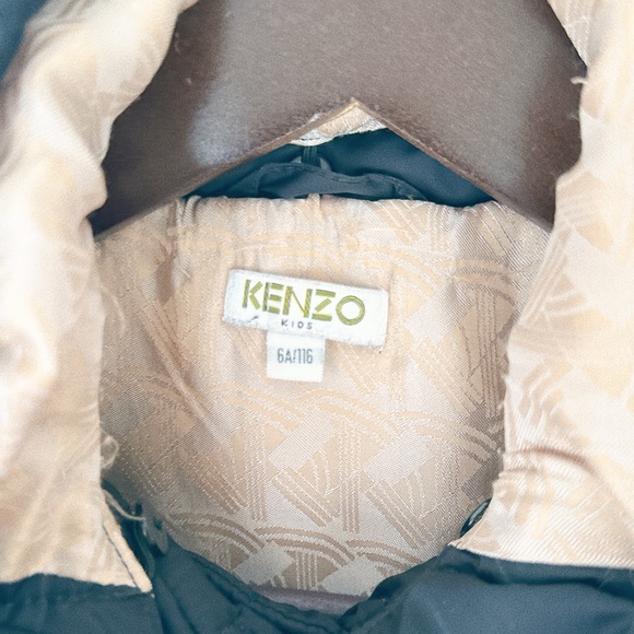 Kenzo kids black jacket with hood size 6 - Picture 4 of 5